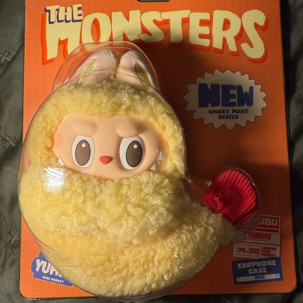 Brand New Popmart The Monsters Wacky Mart Shrimp Tempura Earphone Case